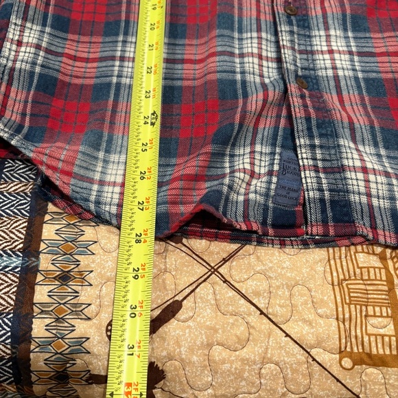Lucky Brand mesa plaid flannel shirt. Classic fit pearl buttons Size M - Picture 9 of 14